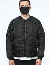 Весняна куртка бомбер чоловіча чорна Крос S, M, L, XL