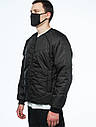 Весняна куртка бомбер чоловіча чорна Крос S, M, L, XL, фото 2