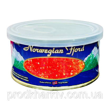 Ікра червона лососева (імітація) "Norwegian Fiord" 140 грам (ключ+кришка)., фото 2
