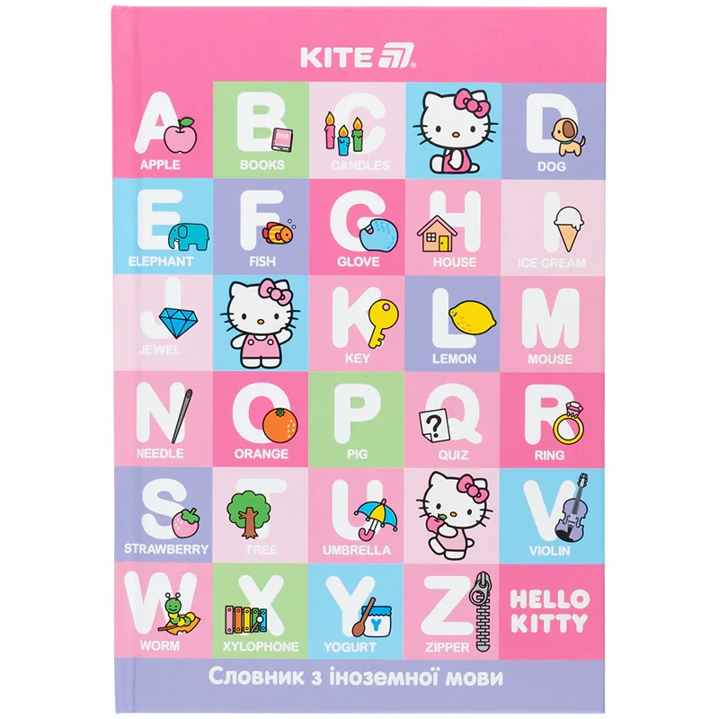 Словник для запису іноземних слів Kite Hello Kitty HK25-407-1, 60 аркушів, фото 1