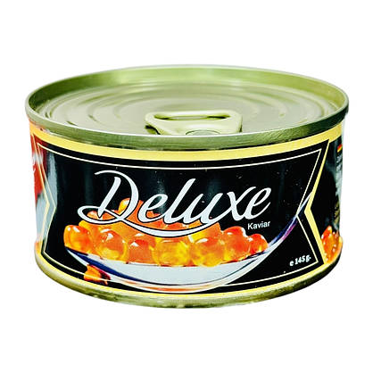 Ікра червона горбуша (імітація) "Deluxe" 145 грам (ключ)., фото 3