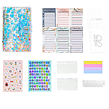 Блокнот-планер для грошей формат 12,5 × 19,5 см, планер бюджету та зберігання фінансів, органайзер прозорий з блискітками, фото 4