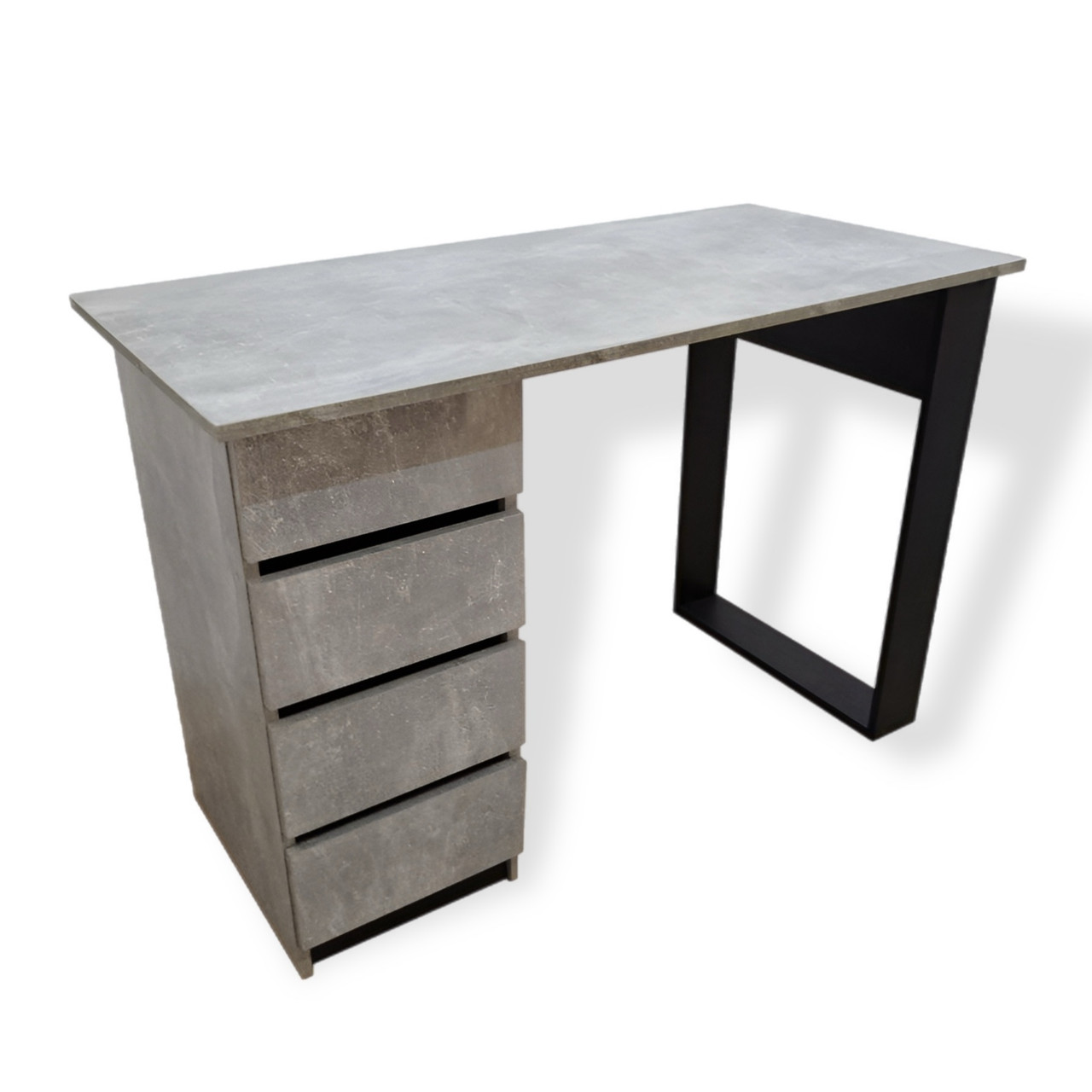 Стіл манікюрний в стилі Лофт з шухлядами 110*55 висотою 75 см. Бетон. Стіл для нарощування нігтів, фото 1