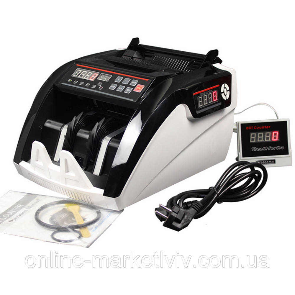 Лічильник банкнот з детектором валют, Model-5800 / Машинка для рахунку грошей / Лічильна машинка для грошей, фото 1