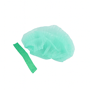 Шапочка медична одноразова ЗЕЛЕНІ 100 шт
