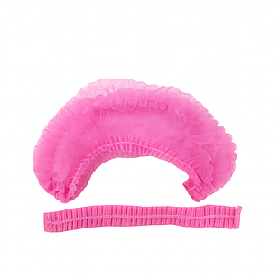 Шапочка медична одноразова РОЖЕВІ 100 шт