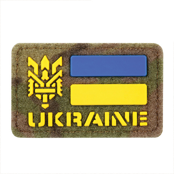 M-Tac нашивка Ukraine (з Тризубом) 50х80 Velcro/PVC Multicam, фото 1