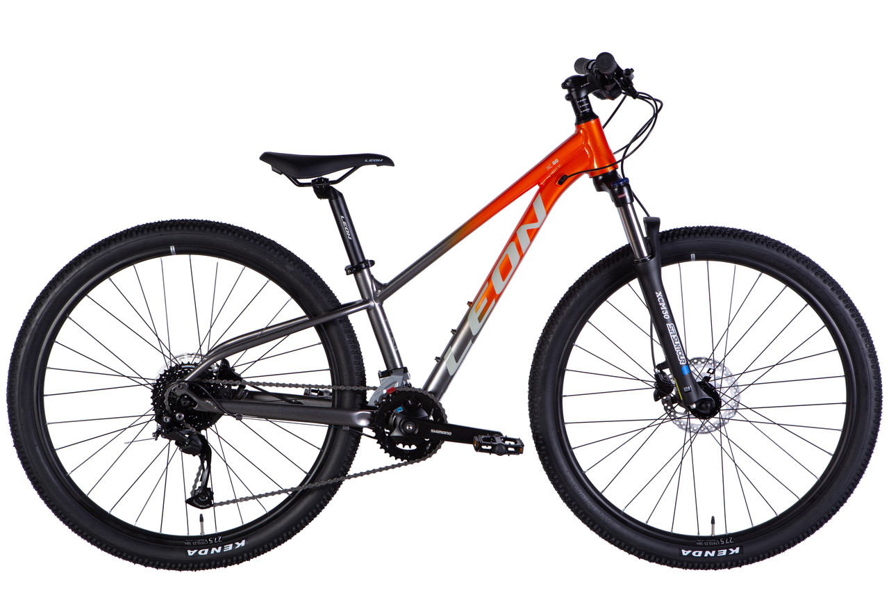 Велосипед AL 27,5" Leon XC 80 HDD рама-13" помаранчевий зі сріблястим 2025, фото 1