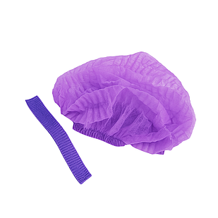 Шапочка медична одноразова ЛІЛОВІ 100шт