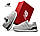 Чоловічі кросівки New Balance 574 Light Grey Black, кеди Нью Беланс замша шкіра текстиль сірі. Чоловіче взуття, фото 2