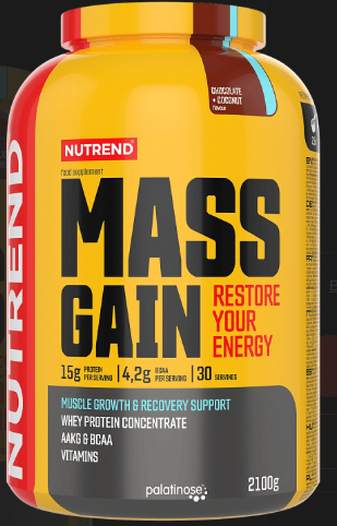 Гейнери для набору маси Nutrend Mass Gain 2,1 кг шоколад кокос