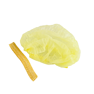 Шапочка медична одноразова ЖОВТІ 100 шт