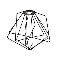 Сталевий абажур клітка Асиметрія 210 мм