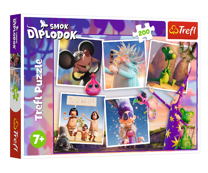 Пазли Пригоди дракона. Smok Diplodok (200 ел.) 13322 (Trefl)