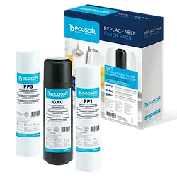 Комплект картриджів Ecosoft 1-2-3 для фільтрів зворотного осмосу