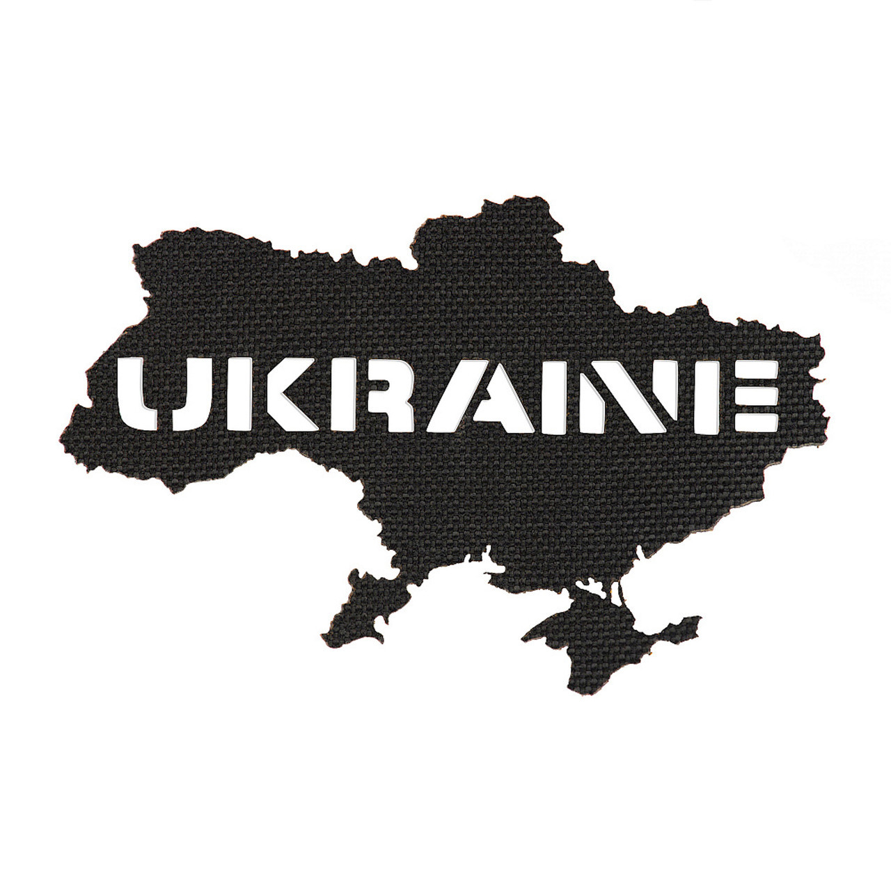 M-Tac нашивка Ukraine (контур) скрізна Laser Cut Black, фото 1