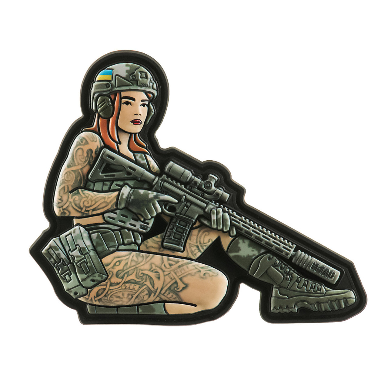 M-Tac нашивка Tactical girl №2 Skandinavik PVC MM14, фото 1
