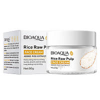Антивіковий крем для обличчя з рисом Bioaqua Rice Raw (50г)(Прим`ята упаковка!)
