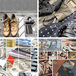 Подарунковий паперовий пакет КВАДРАТ 23*23*10 см Ключі