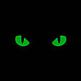 M-Tac нашивка Cat Eyes Laser Cut Black/Green/GID, фото 3