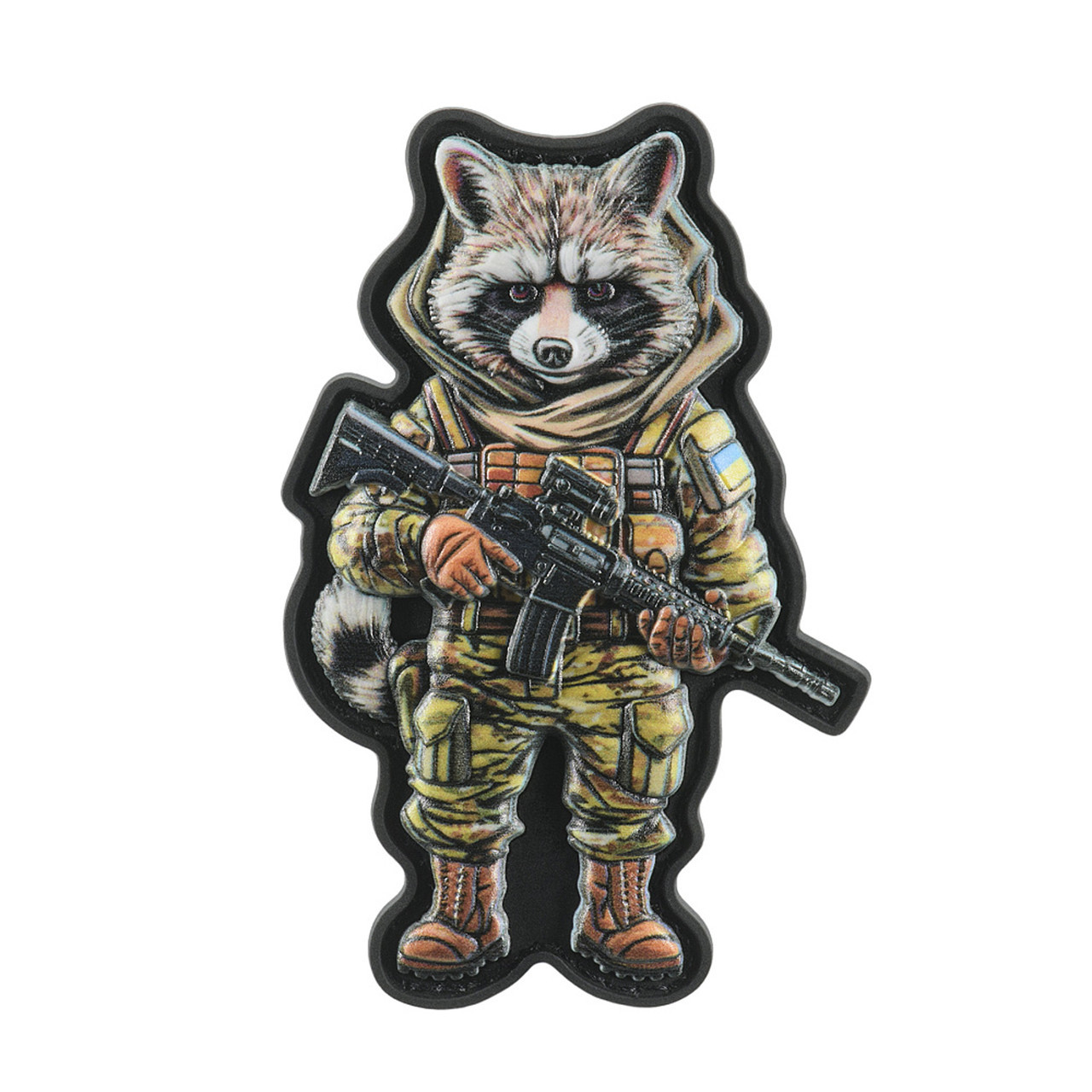 Нашивка Raccoon UA PVC MC, фото 1
