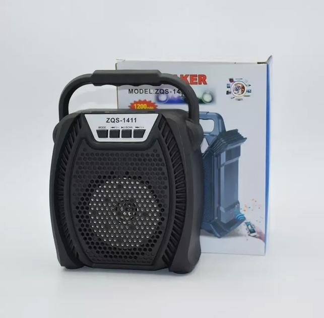 Колонка портативна ZQS1411, пульт керування, Black, фото 1