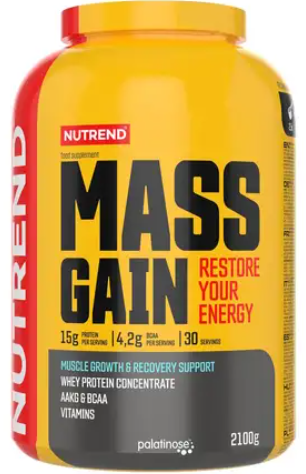 Гейнер Nutrend Mass Gain 2,1 кг бисквіт