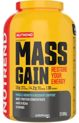 Гейнер Nutrend Mass Gain 2,1 кг бисквіт, фото 1