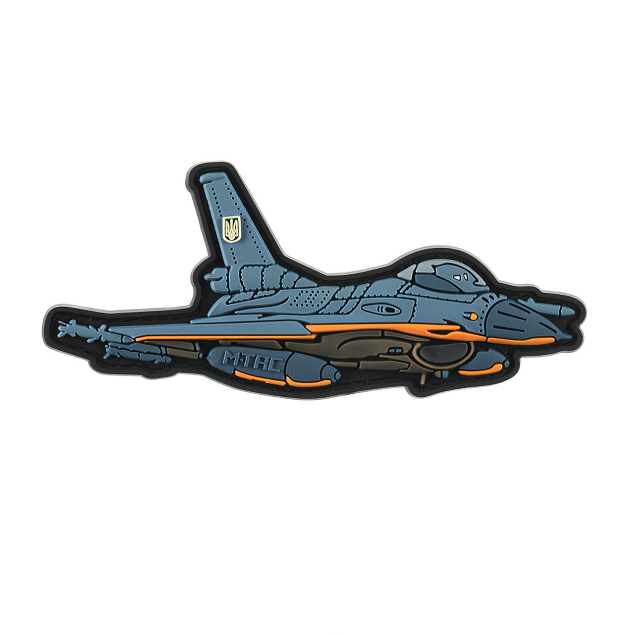 M-Tac нашивка F-16 PVC Blue, фото 1