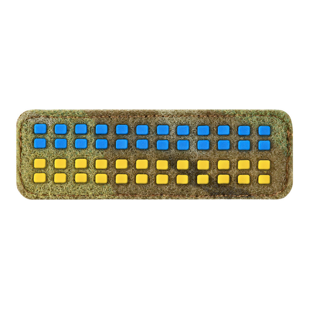 M-Tac нашивка прапор України 25х80 Velcro/PVC Multicam, фото 1