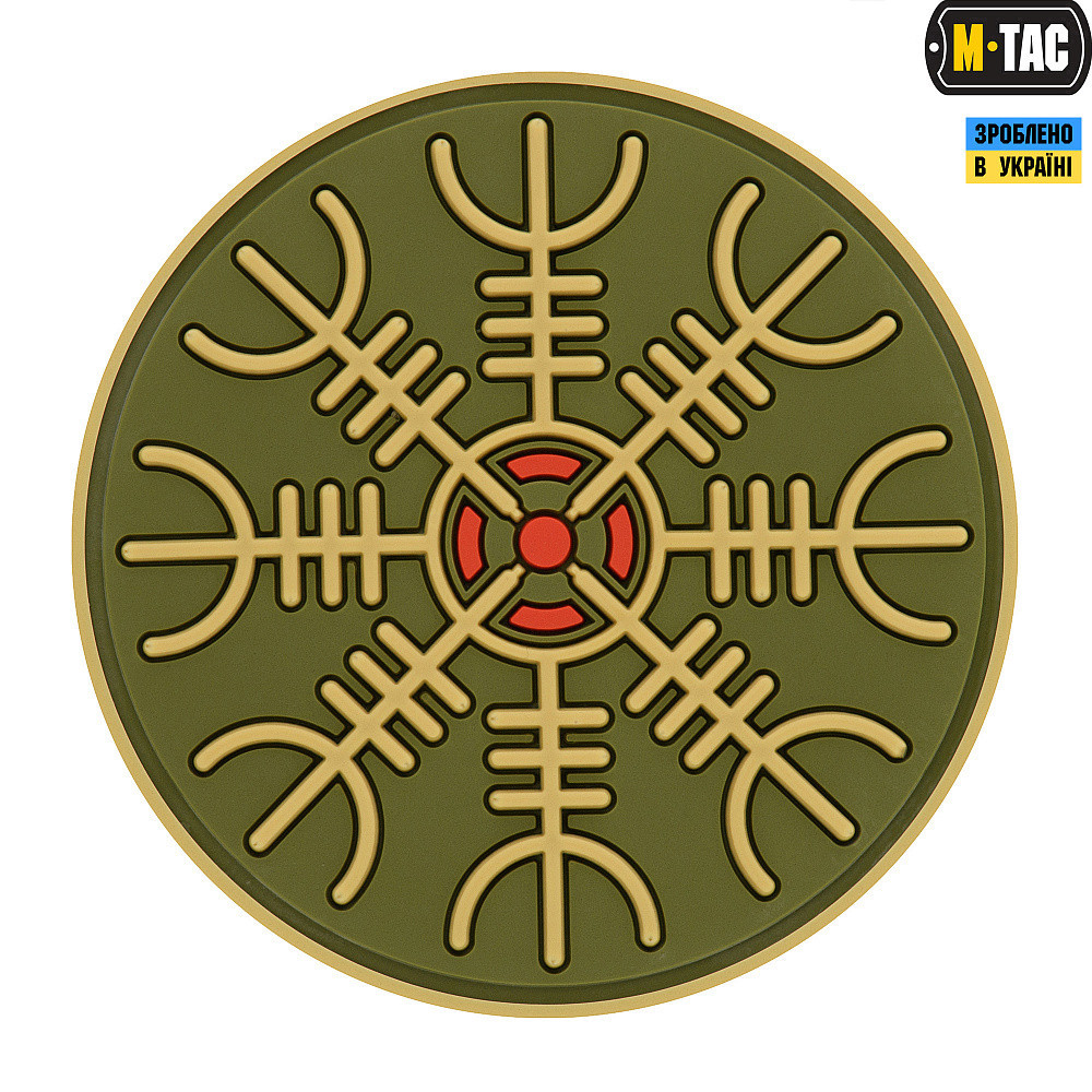 M-Tac нашивка шолом Жаху PVC Olive, фото 1