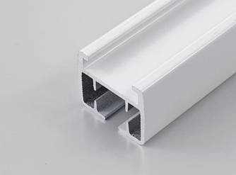 Профіль для електрокарнизу, алюмінієвий білий, без комплектації