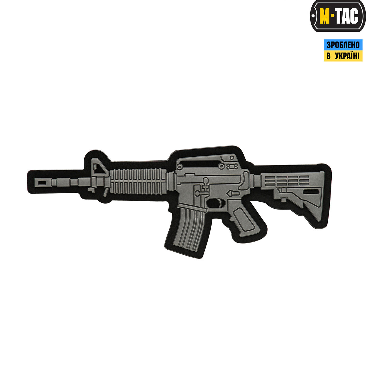 M-Tac нашивка M4A1 3D PVC Grey, фото 1