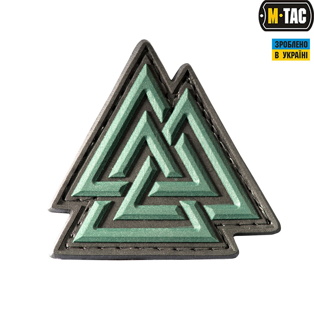 M-Tac нашивка Валькнут PVC Black/Olive, фото 1