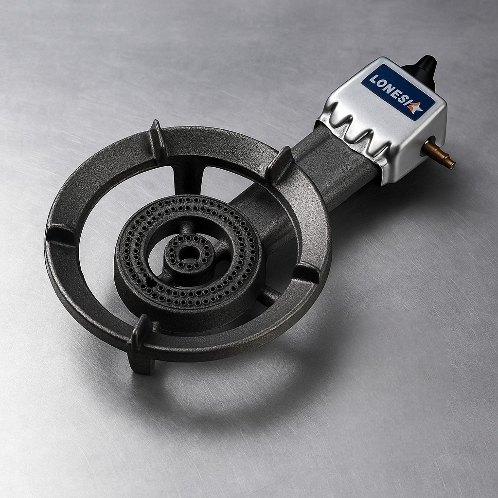 Газова чавунна плита LONE STA 9 кВт з п’єзопідпалом для автоклавів, казанів і великого посуду