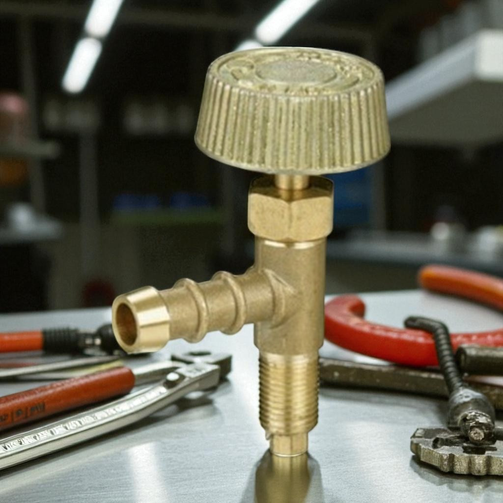 Кран для газового пальника GB-23, GXD-05E з регулюванням подачі газу — латунний, надійний, універсальний