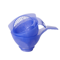 Набір зливних воронок 4в1 пластик фіолетовий прозорий Алеана