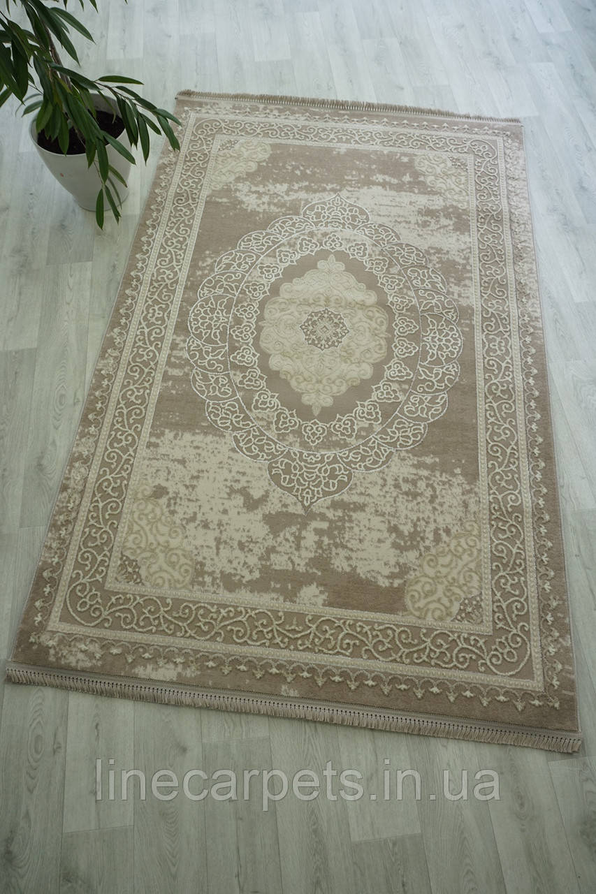 Класичний килим бежевого кольору LEVADO 08098A VISONE-L. BEIGE, фото 1