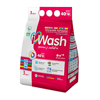 Порошок для прання 3кг автомат для кольор.речей Весняні квіти iWash
