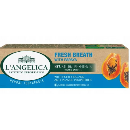 Зубна паста свіжий подих с папаєю 75мл, L’angelica, Арт.64290