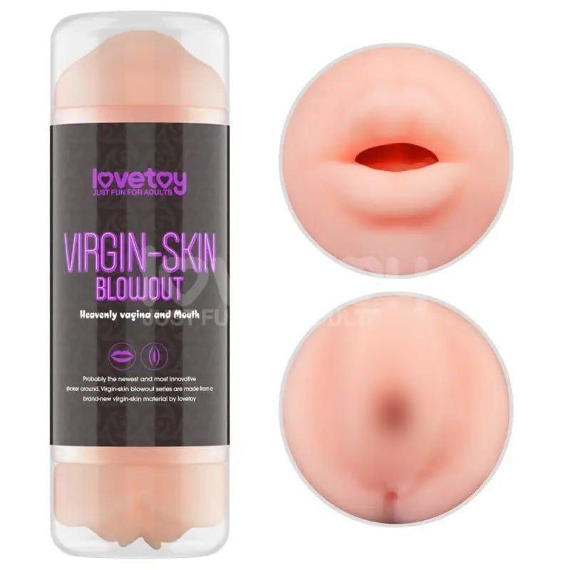 Мастурбатор для чоловіків Virgin-skin Blowout Double Side Stroker Vagina and Mouth kitty.in.ua, фото 1