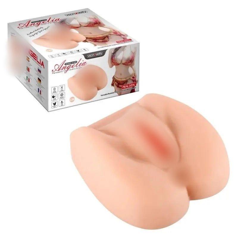Вагіна для чоловіків Versatile Realistic Vagina and Ass Masturbator Angelia kitty.in.ua, фото 1