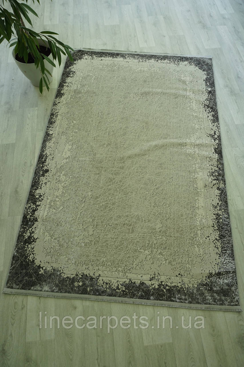 Сучасний килим високої щільності HELEN 1759A CREAM-GREY, фото 1