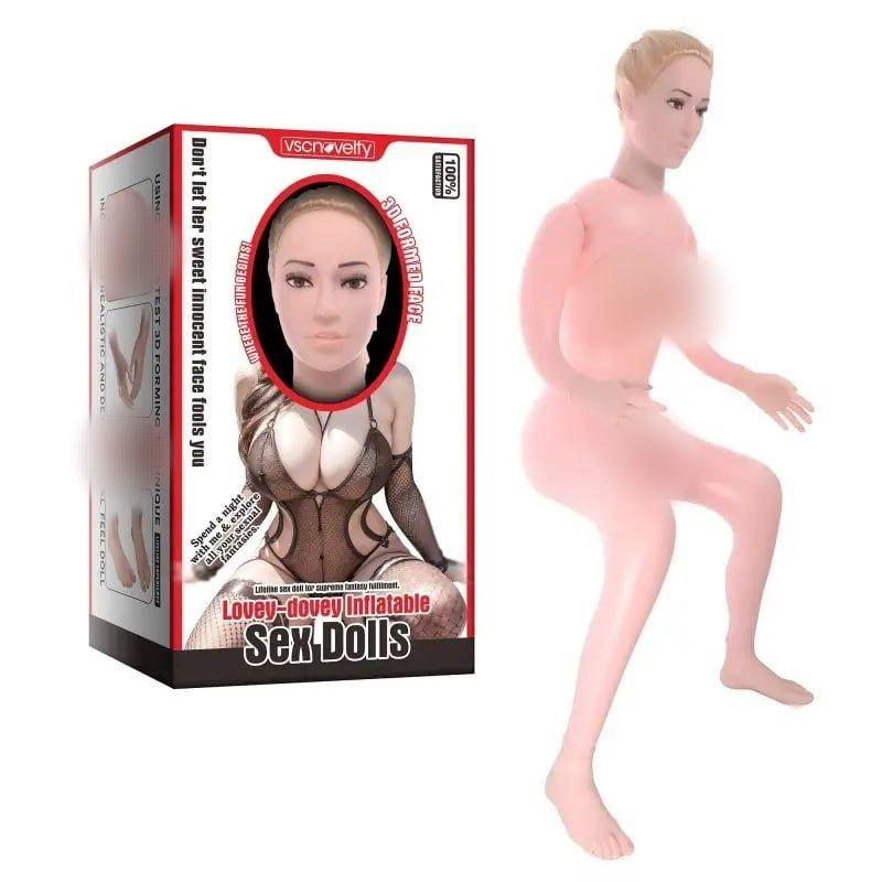 Лялька для секса Lovey-dovey Inflatable Sex Doll-Sitting Position kitty.in.ua, фото 1