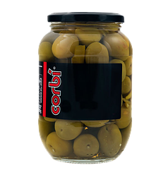 Оливки коктейль велетні з смаком анчоусів Корбі Corbi 835/400g 8шт/ящ (Код: 00-00012164)