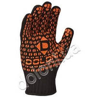 Рукавички 10316 трикотаж з двостороннім ПВХ клас 7 чорний Standart ДКГ