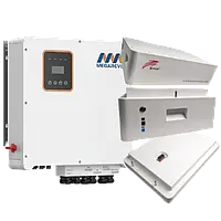 Ritar LFP51.2V100Ah-HV-5 шт+СК до АКБ+інв. Megarevo R12KH3-P + підставка до АКБ б/у Система безперебійного