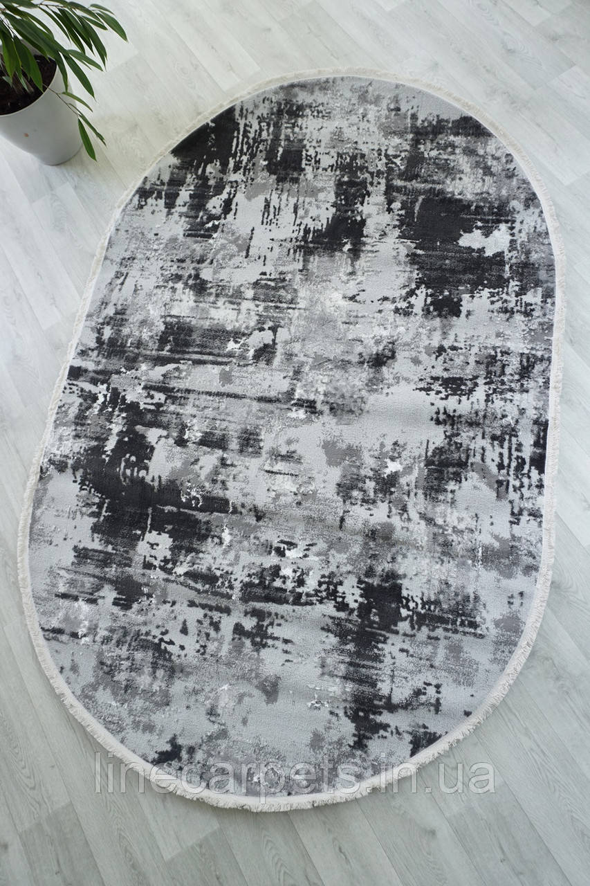 Сучасний  сірий килим GRANADA C632B WHITE-L.GREY, фото 1