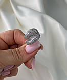 Жіноча срібне кільце, каблучка, родій 0846.10р, фото 2