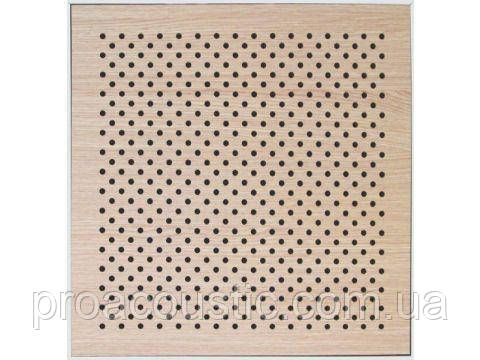 Акустична перфорована панель на основі MDF Дуб білий 16/16/10 Ch